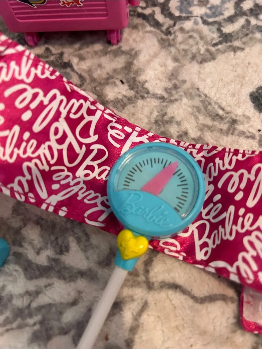 Barbie Pink & Teal grocery stand Play Medical Set with Pink Luggage
